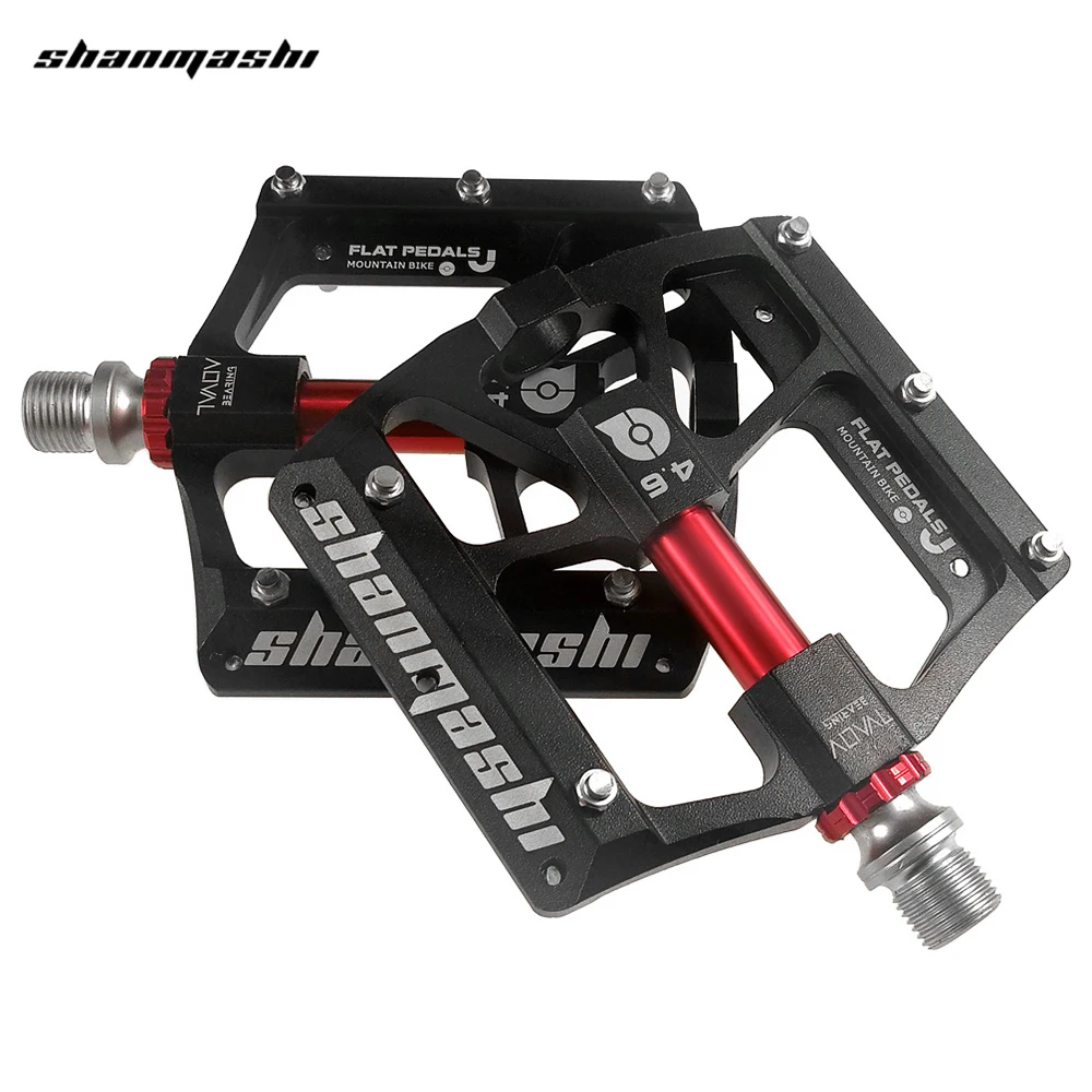 Shanmashi 4 6 широкие Нескользящие подшипников велосипедные педали MTB горный