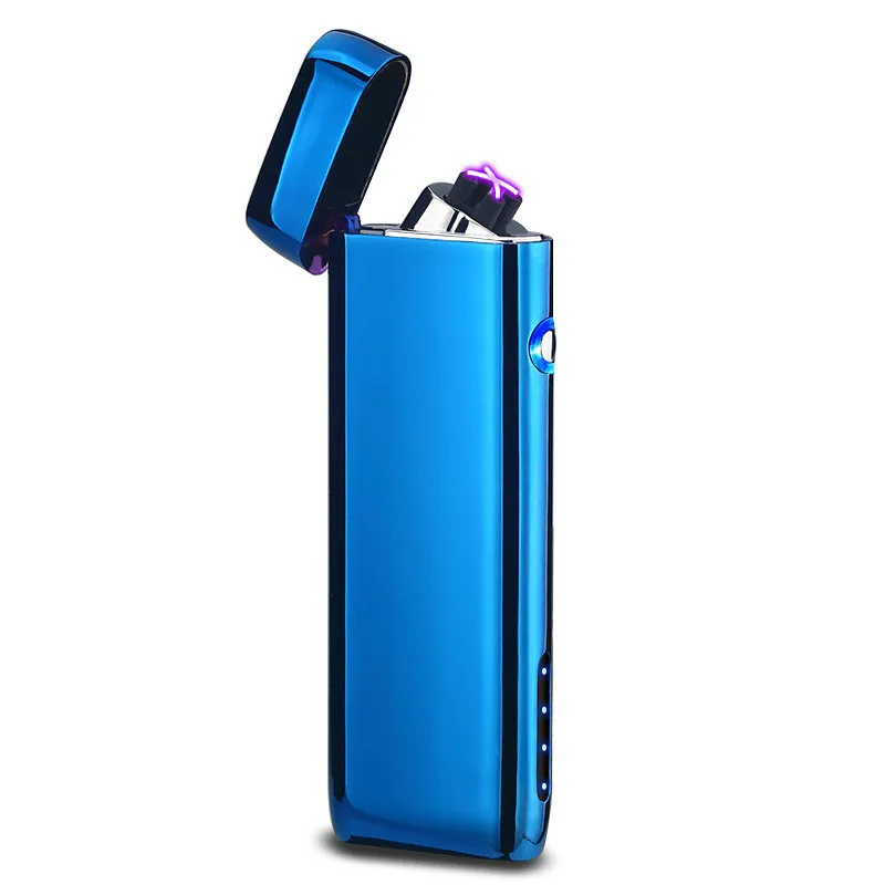 Новая Металлическая ветрозащитная электронная Usb зарядка Зажигалка для сигарет