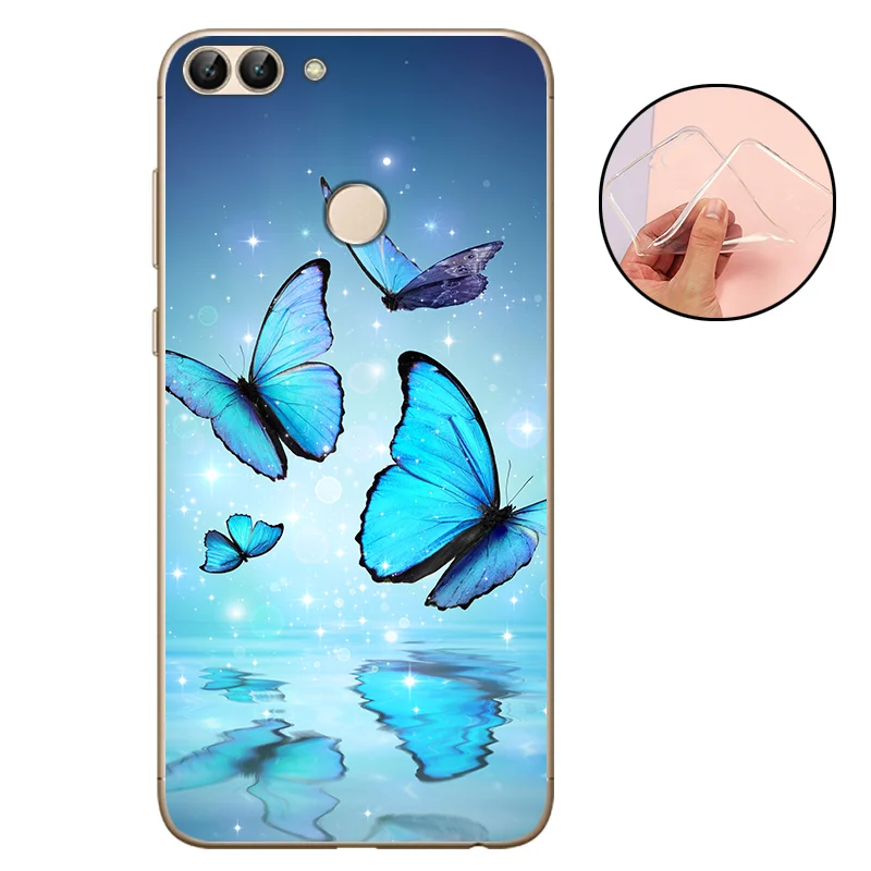 CROWNPRO СПС huawei P Smart чехол силиконовый мягкий ТПУ чехол P Smart Coque задний телефон для Funda huawei P Smart чехлы - Цвет: TALHD22