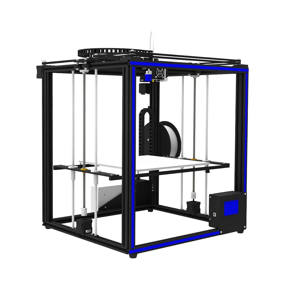 Tronxy X5SA Высокая точность 3D-принтеры DIY Kit с Heatbed Сенсорный экран автоматическое выравнивание возобновить печать нити накала вверх и вниз лоток