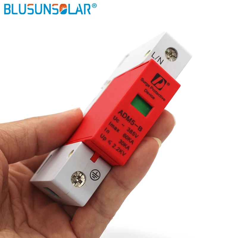 2 шт./партия высокое качество 1p L + PE 30 60kA 385V AC Din Rail SPD домашнее устройство для защиты
