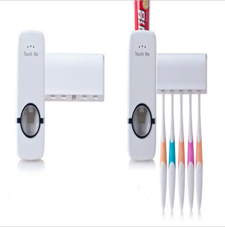 Gadgets Cool Toothbrush Holder Novelty Items Bathroom Accessories Set Gadget For Home Decoration Automatic toothpaste dispenser |