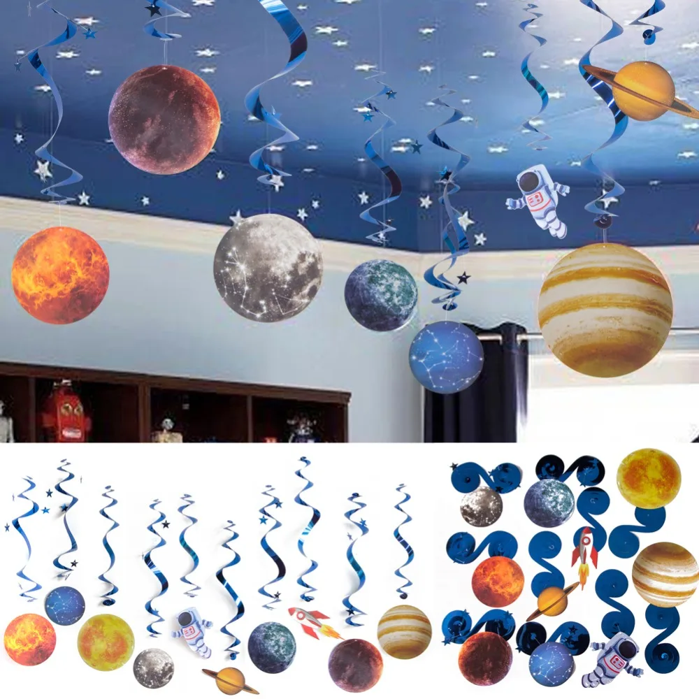 UFO солнечная система космическое пространство с днем рождения украшения