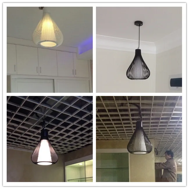 Промышленная клетка подвесные светильники дизайн американский кантри кованого