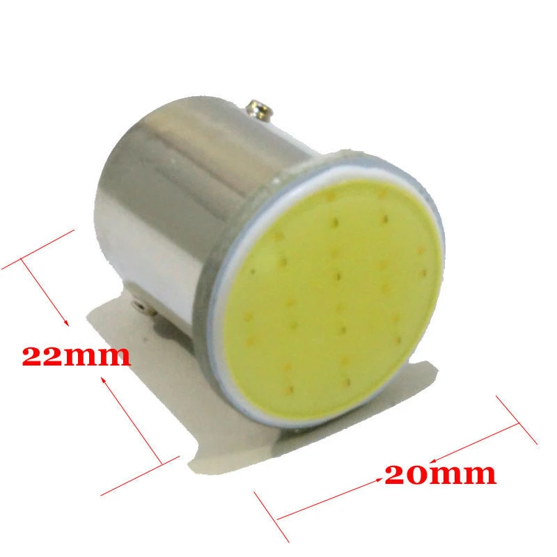 2 шт. 1156 BA15S 1157 S25 P21/5 Вт Bay15d COB Автомобильные светодиодные фары 12 V свет лампы авто
