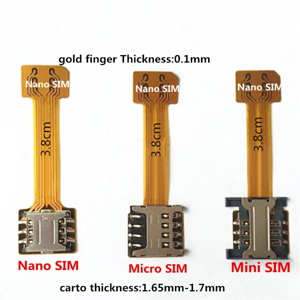 

SIM Extender Card Reader Micro SD Hybrid Double Dual-Sim Nano Extension Adapter for Xiaomi Redmi Samsung Huawei Oppo