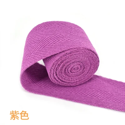Purple Facotry цена елочка/хлопчатобумажная лента с саржевым переплетением/хлопчатобумажная тесьма/косой привязки ленты для DIY мешок, ремесленные проекты ширина 40 мм 10 м/лот - Цвет: Purple