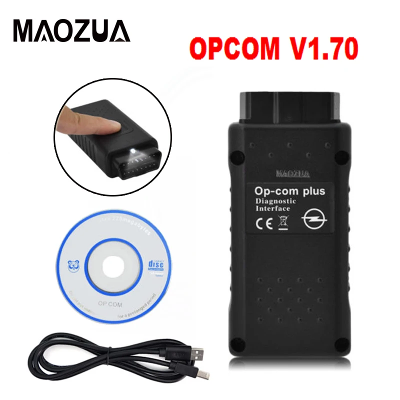 A + Качество OP COM PLUS для Opel PIC18F458 чип V1.70 прошивка OBD2 автомобильный диагностический
