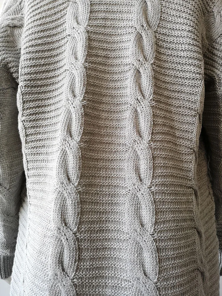 Вязаный свитер LOGAMI с длинным рукавом Новое поступление женское повседневное