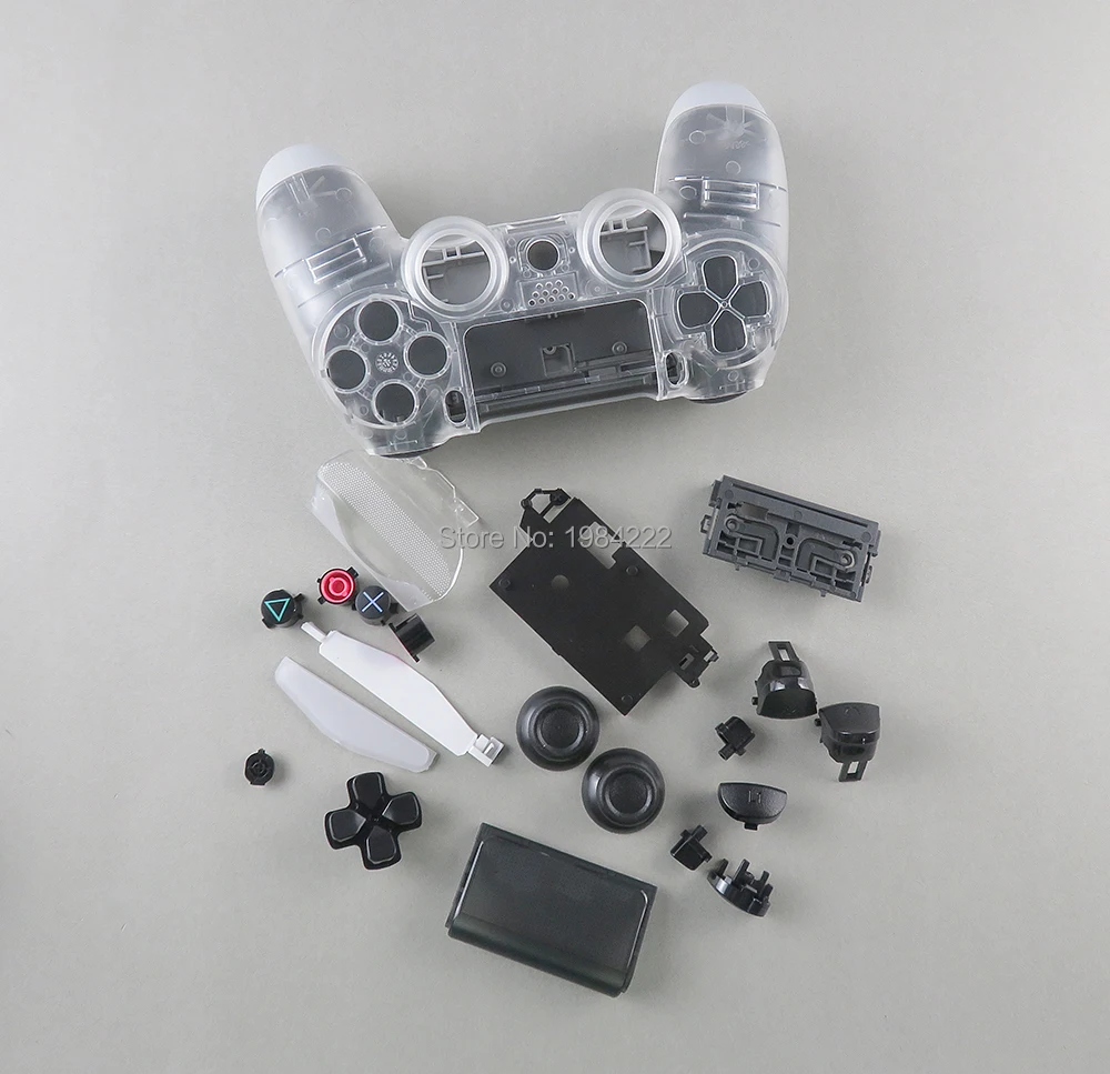 

Для беспроводного контроллера PS4 Pro JDS040 jds-040 4,0, передний, задний, жесткий пластиковый корпус, чехол с полными кнопками, 10 комплектов