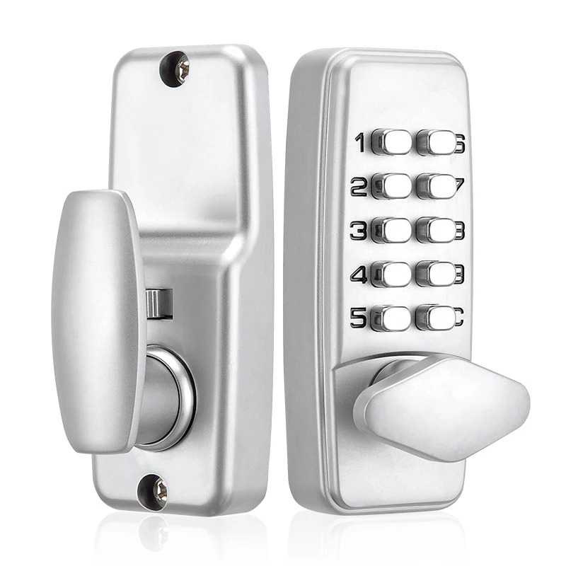 

Waterproof Keyless Mechanical Digital Door Lock Zinc Alloy Code Keypad Password Security Lock Outdoor Push Button Keypad Lock