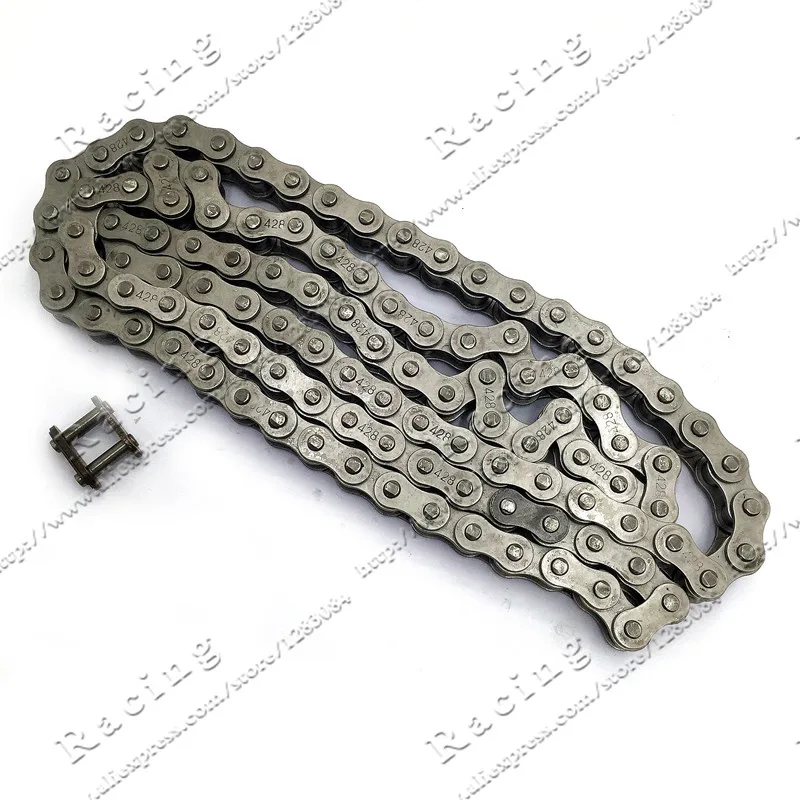 

#428 102 104 106 108 110 LINKS DRIVE CHAIN WITH CHAIN RING FOR PIT PRO DIRT BIKE ATV QUAD 125cc 140cc 150cc Chinese