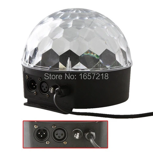 DMX512 Mini LED Stage DJ Light RGB full color Crystal Magic Ball Effect light 6CH DMX 512 Disco Party Lighting projector | Лампы и