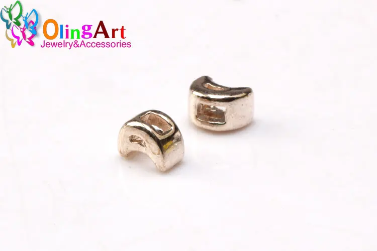 Olingart 30 шт. 3*2 мм Подвески крестообразной формы сердца бусины для нанизывания тибетского серебра Поиск браслет ювелирных изделий DIY ручной работы
