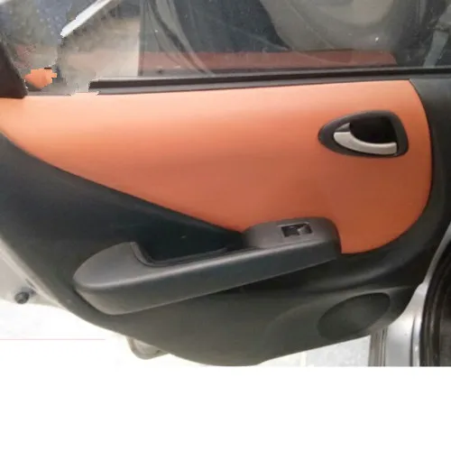 4 шт. микрофибра кожаная внутренняя панель двери Крышка для Honda Fit хэтчбек седан 2004 05 06 2007 AAB177