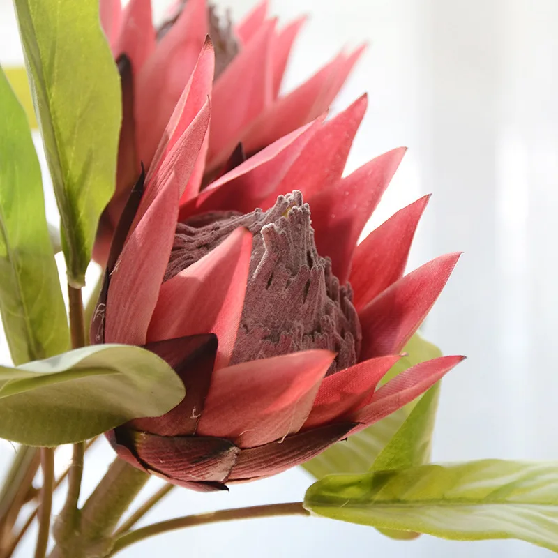 2 шт./лот Роскошные Искусственные африканские протеа цинароиды королевские цветы