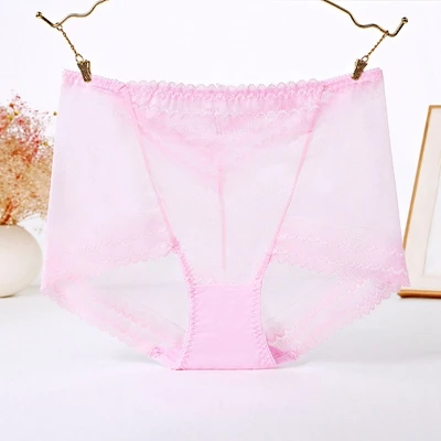 2 шт./лот ropa interior femenina женские трусы сексуальное кружевное нижнее белье размера плюс 5XL Нижнее белье женские трусики - Цвет: Розовый