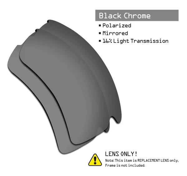 Black Chrome SmartVLT поляризованные Сменные линзы для солнцезащитных очков Oakley Flak 2,0 XL-несколько вариантов - Цвет линз: Black Chrome