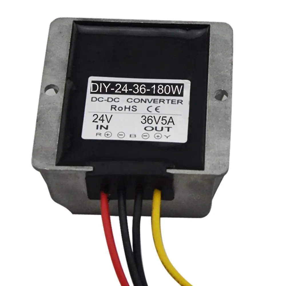 

DC Converter Module 24V(18V-33V)Step up to 36V 5A Car Power Adaptor Waterproof