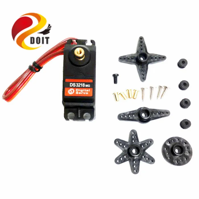 Цифровой сервопривод DOIT DS3218 с высоким крутящим моментом для моделей самолетов