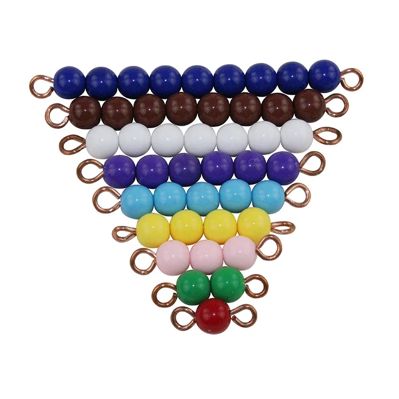 Montessori Math Educational Material For Children Learning Education Games Beads Holder Number From 1-9 | Игрушки и хобби