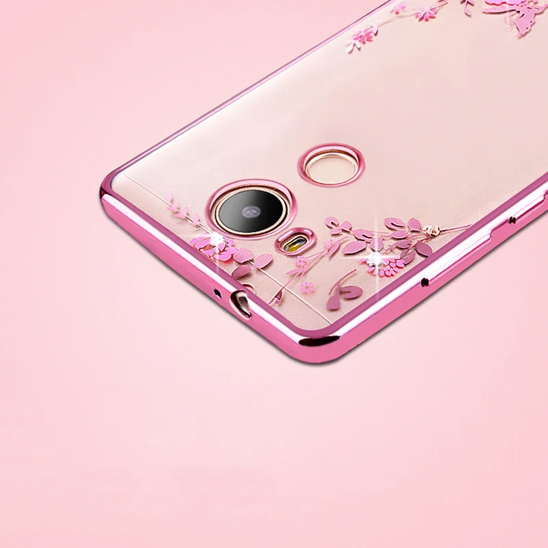 Чехол для Huawei Honor 6C Pro мягкий силиконовый чехол из ТПУ с цветочным рисунком и 5 2