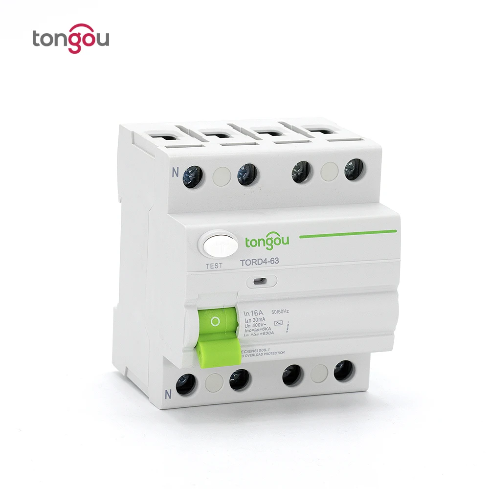 

4P 16A 30mA 220V 380V AC Magnetic type Residual Current Circuit breaker RCD RCCB