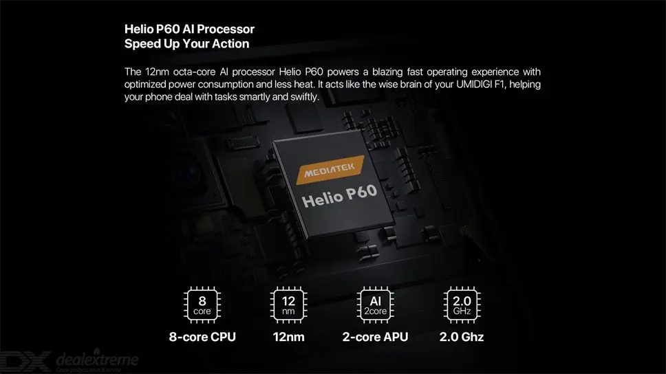 UMIDIGI F1 Play 6 ГБ ОЗУ 64 Гб ПЗУ 6," FHD глобальная версия смартфон двойной 4G 48MP+ 8MP+ 16MP 5150mAh Android 9,0 мобильный телефон
