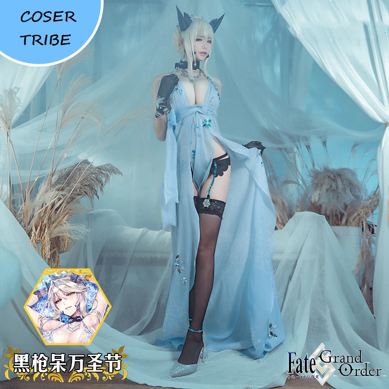 Аниме Fate Grand Order Altria Pendragon сексуальное нижнее платье Косплей Костюм Хэллоуин Карнавал женский подарок