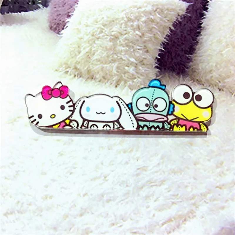 Kawaii Harajuku наборный животного Пикачу панда акрил брошь значок Рюкзак Rozet воротник