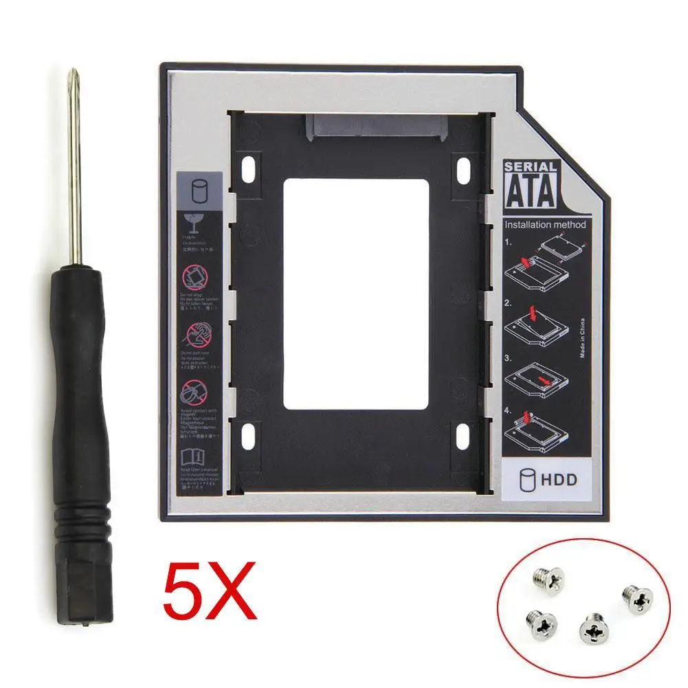 Новый пластиковый корпус Optibay для жесткого диска 9 5 мм шт./лот 2-й второй hdd Caddy SATA 3 0