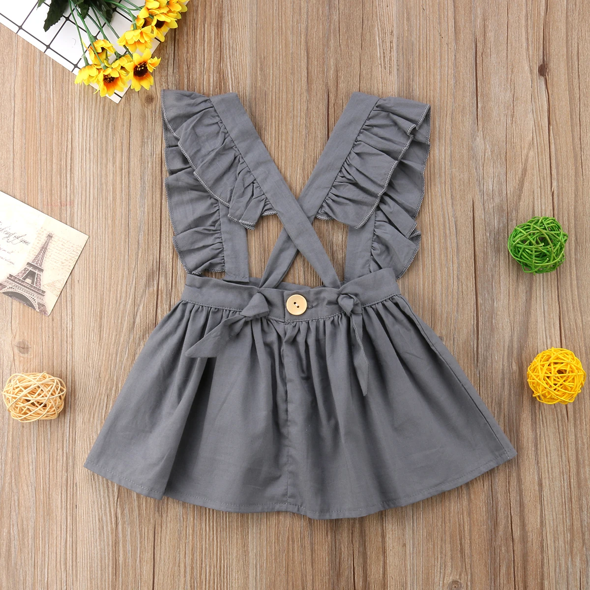 Детские платья для девочек Pudcoco летние вечерние комбинезоны с оборками