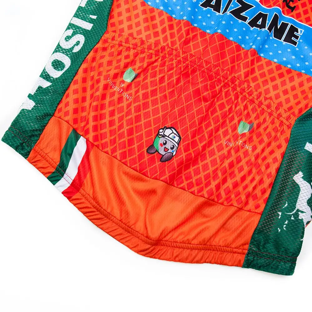 Мужская спортивная одежда для велоспорта Pro Team VINI оранжевая дышащая