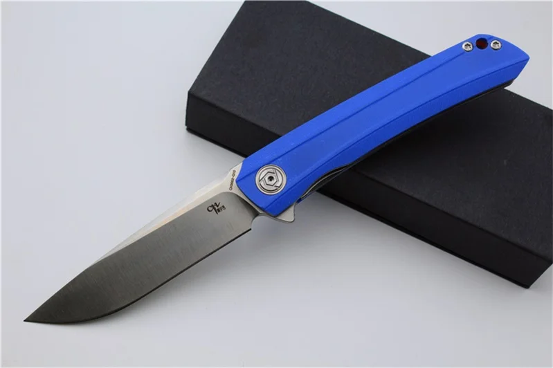 Blue Бренд CH 3002-G10 складной нож D2 лезвие G10 ручка карманный EDC шариковый подшипник Утилита открытый кемпинг тактический нож ручной инструмент - Цвет: Blue