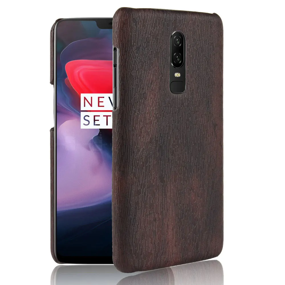 Винтажный чехол Oneplus 6 кожаный с натуральным лицевым покрытием для OnePlus телефона