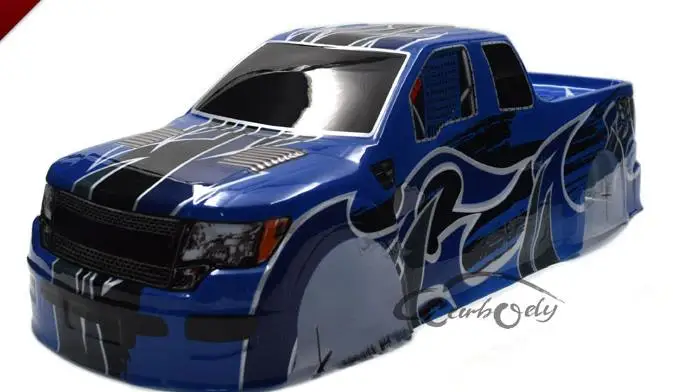 1/10 SC10 Shore Truck Body подходит для Pro Line True Scale FFord Raptor F150 прозрачный/Окрашенный корпус 2