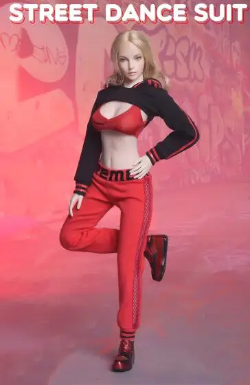 2 Сексуальная мода Fire Girl игрушки 1/6 FG059 костюм для уличного танца комплект одежды с обувью для 1" Женщины PH кукла экшн фигурка тела - Цвет: 2