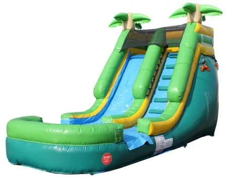 Горячая Распродажа 18'H Blue Wave надувной ползунок Wet n Dry для продажи | Игрушки и