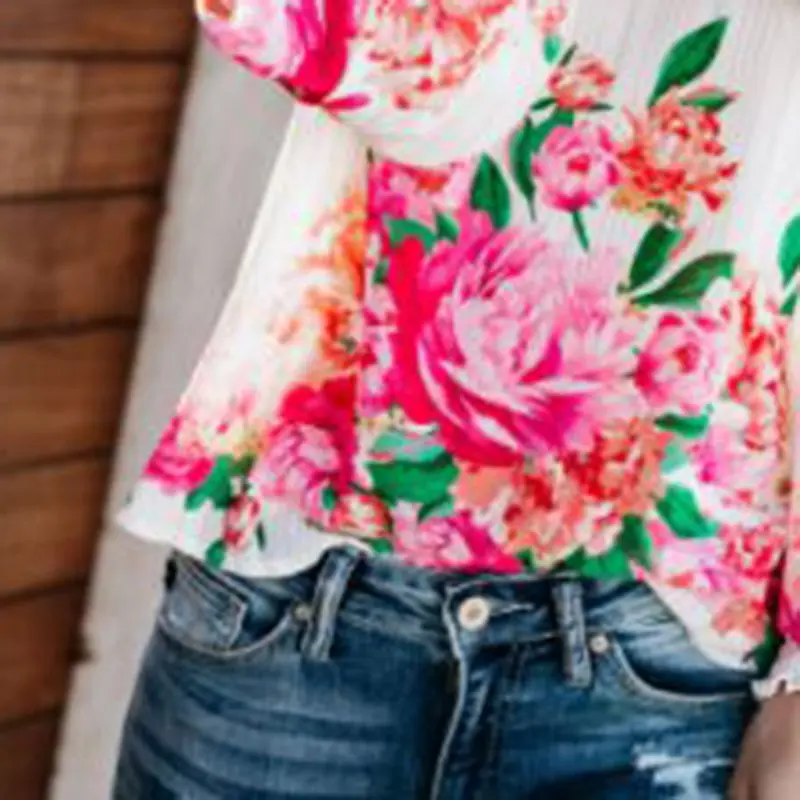 Осень 2019 повседневные Большие размеры Boho дорожные Женские топы и блузки летние