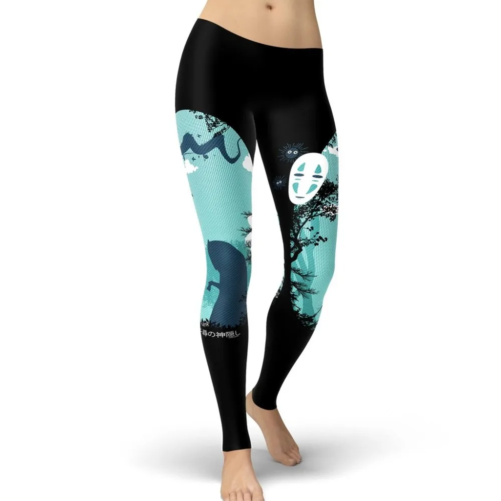 Женские леггинсы с мультяшным рисунком дракона для фитнеса женщин|print leggings for