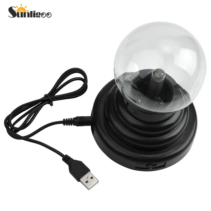 Sunligoo Plasma Ball Light Thunder Lightning Plug In Touch Sensitive USB или питание от аккумулятора для