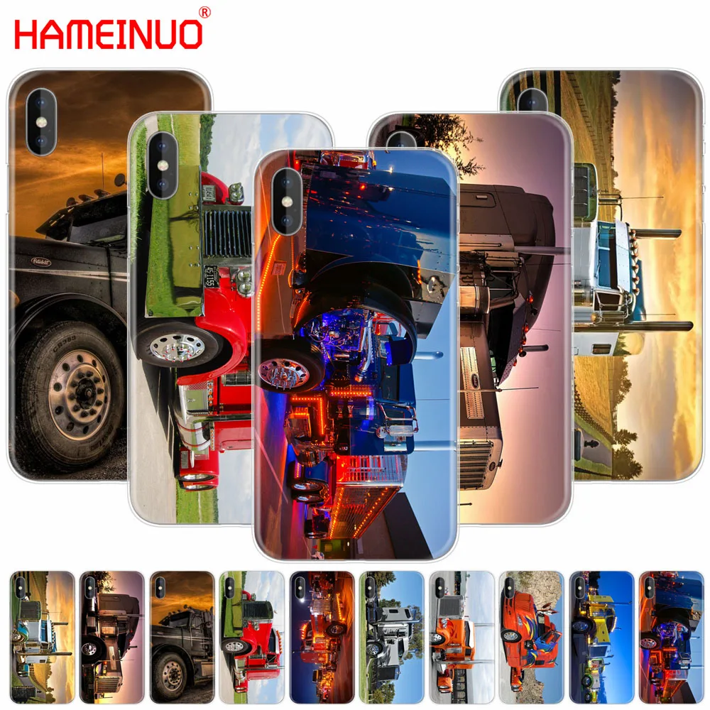 HAMEINUO Peterbilt Trucks cell phone Cover case for iphone X 8 7 6 4 4s 5 5s SE 5c 6s plus