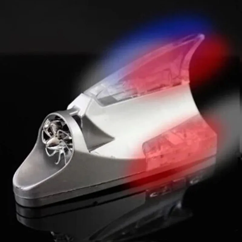 Автомобильная антенна плавник акулы LED энергия ветра освещенные воздушные