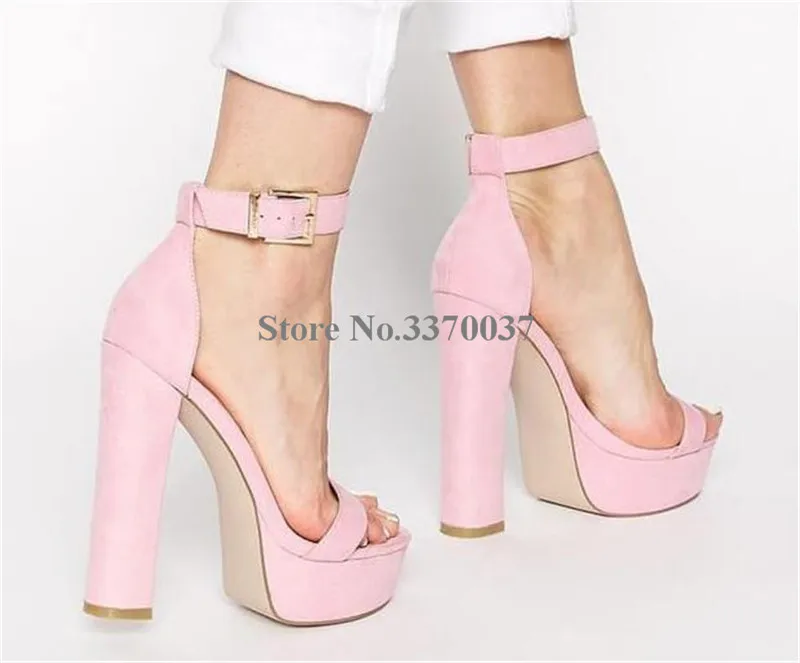 Босоножки женские замшевые на высокой платформе модные стильные сандалии с