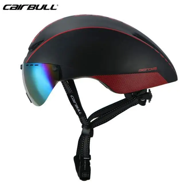 Black Red Cairbull рулевой велосипед Mtb новая модель 8 цветов Aero-r1 стеклянные велосипеды для верховой езды Сверхлегкие Mtb Tt магнитные УФ шторки - Цвет: Black Red