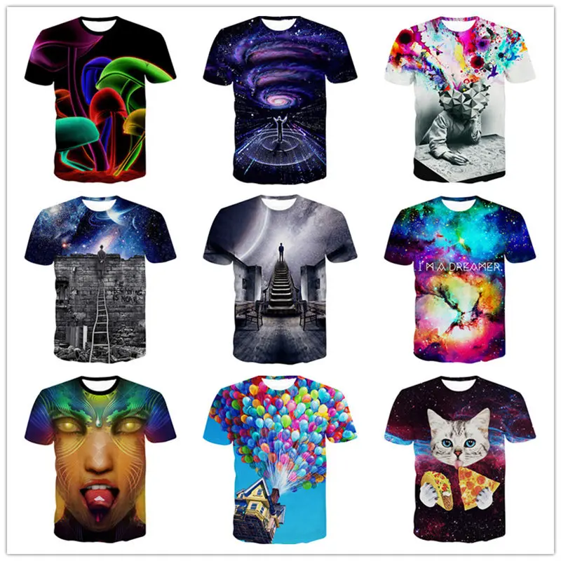 Для мужчин 3D печатных Футболки для женщин бренд Костюмы Slim Fit человек