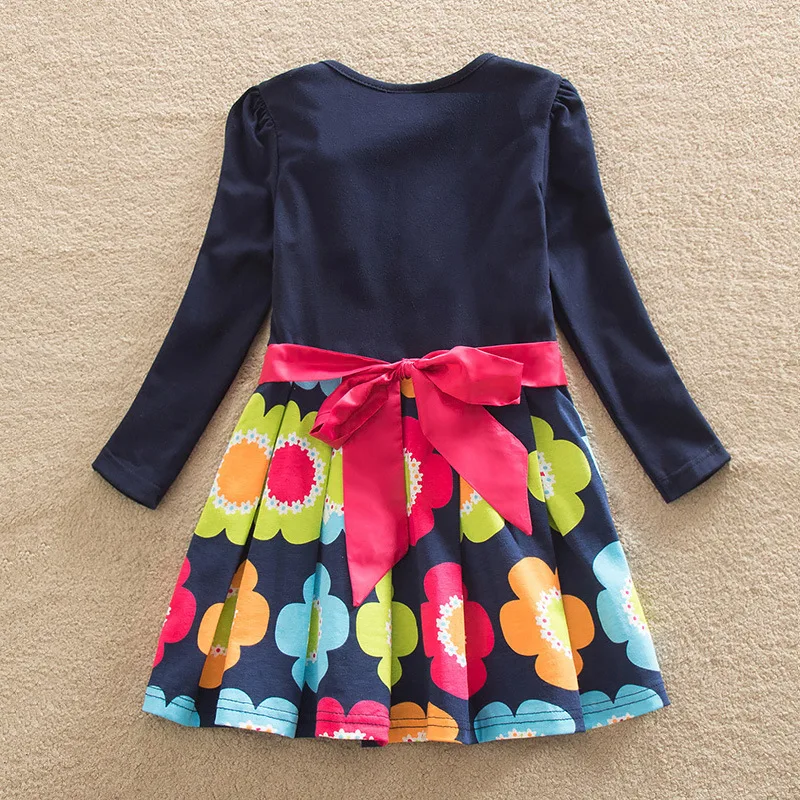 24M-6T baby girls summer dresses children's clothes for kid party vestidos infantis birthday long sleeve | Детская одежда и