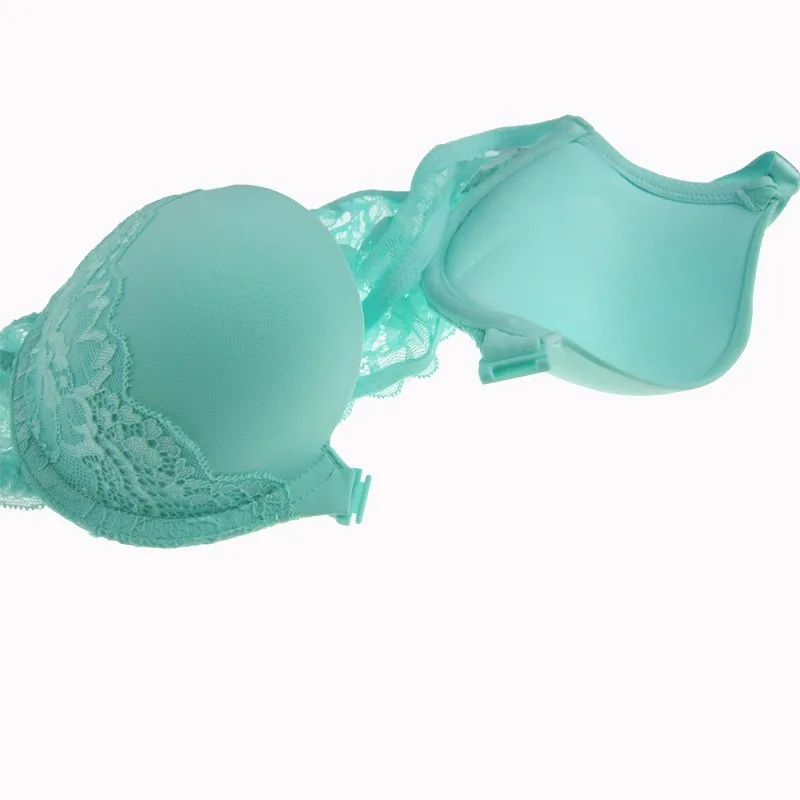 MiaoErSiDai, сексуальные, с застежкой спереди, Y-line, кружевные бюстгальтеры для женщин, бесшовный бюстгальтер с эффектом пуш-ап сексуальное нижнее бельё для девушек 32-40 A/B/C/D/DD