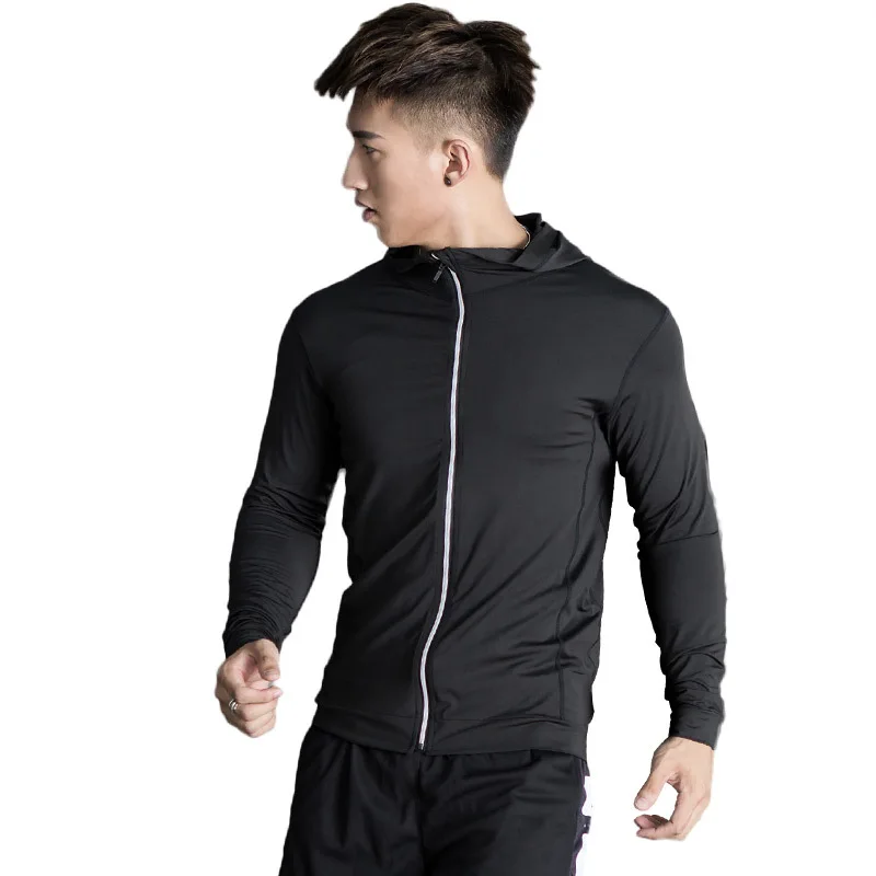 2018 Новая мужская летняя куртка весна осень Фитнес упражнения быстро сохнут