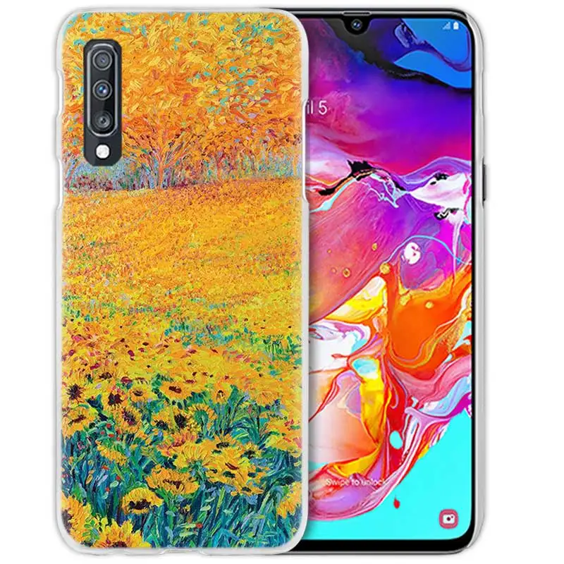 05 Чехол для samsung Galaxy A50 A70 A20e A40 A30 A20 A10 A8 A6 Plus A9 A7 жесткий прозрачный чехол для телефона - Цвет: 05